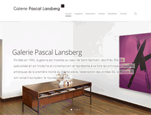 Tablet Screenshot of galerie-lansberg.com